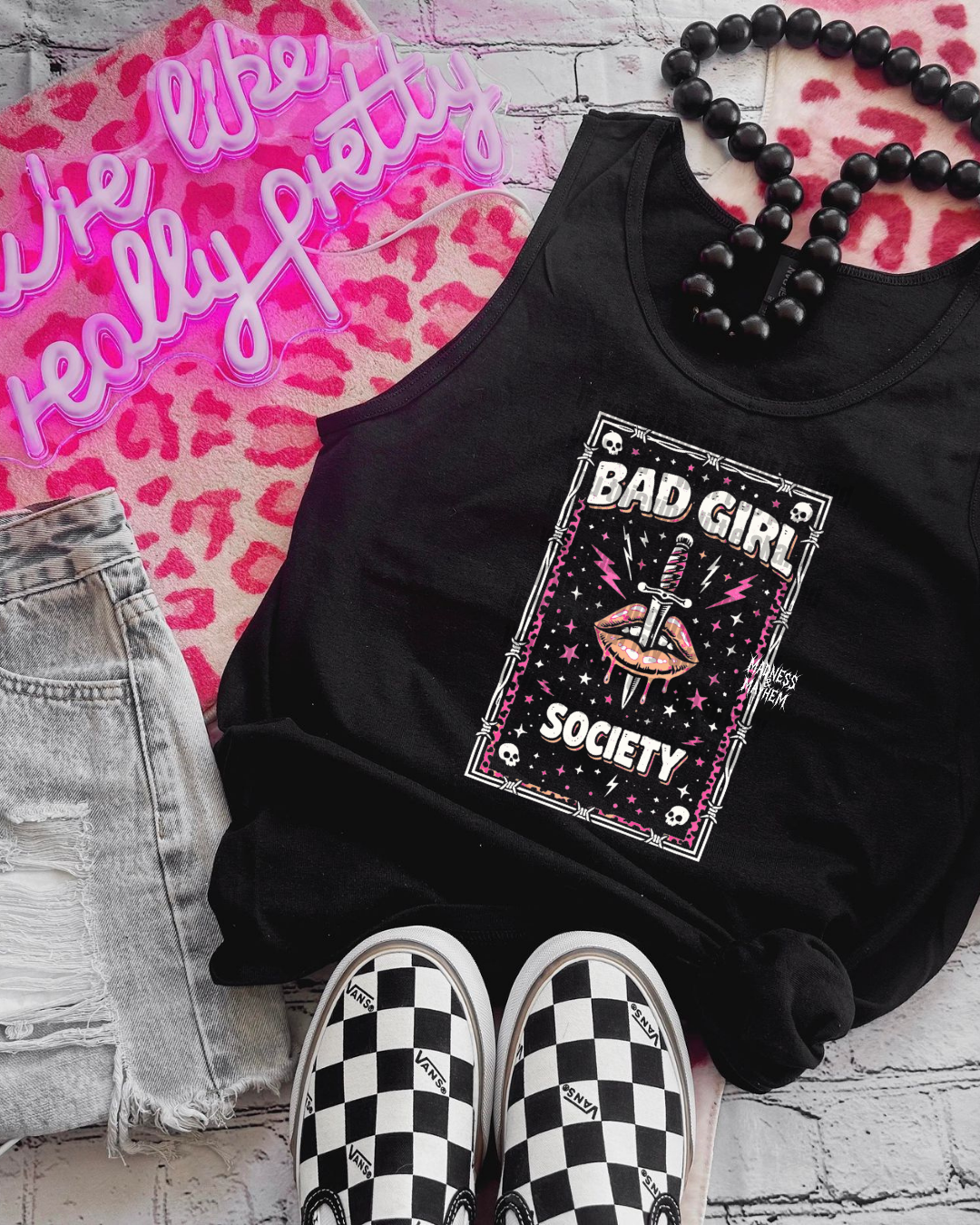 Bad girl society unisex tank