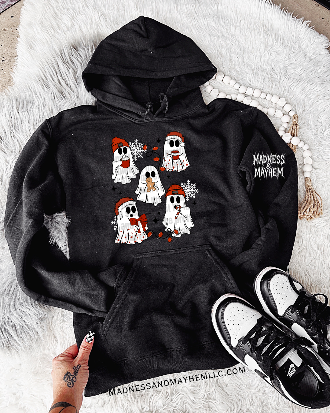 Christmas ghost squad hoodie