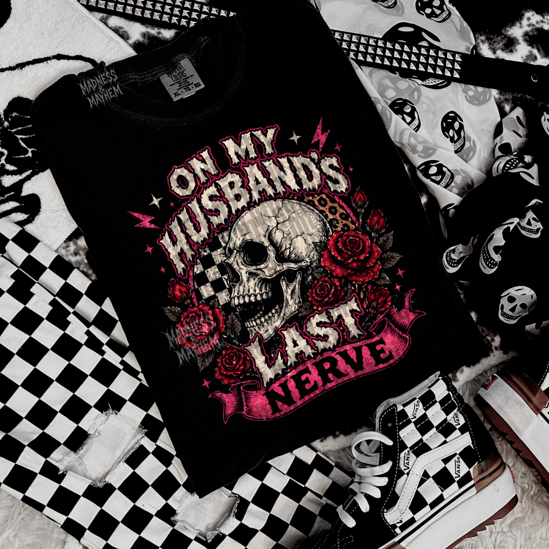 on my husbands last nerve tshirt