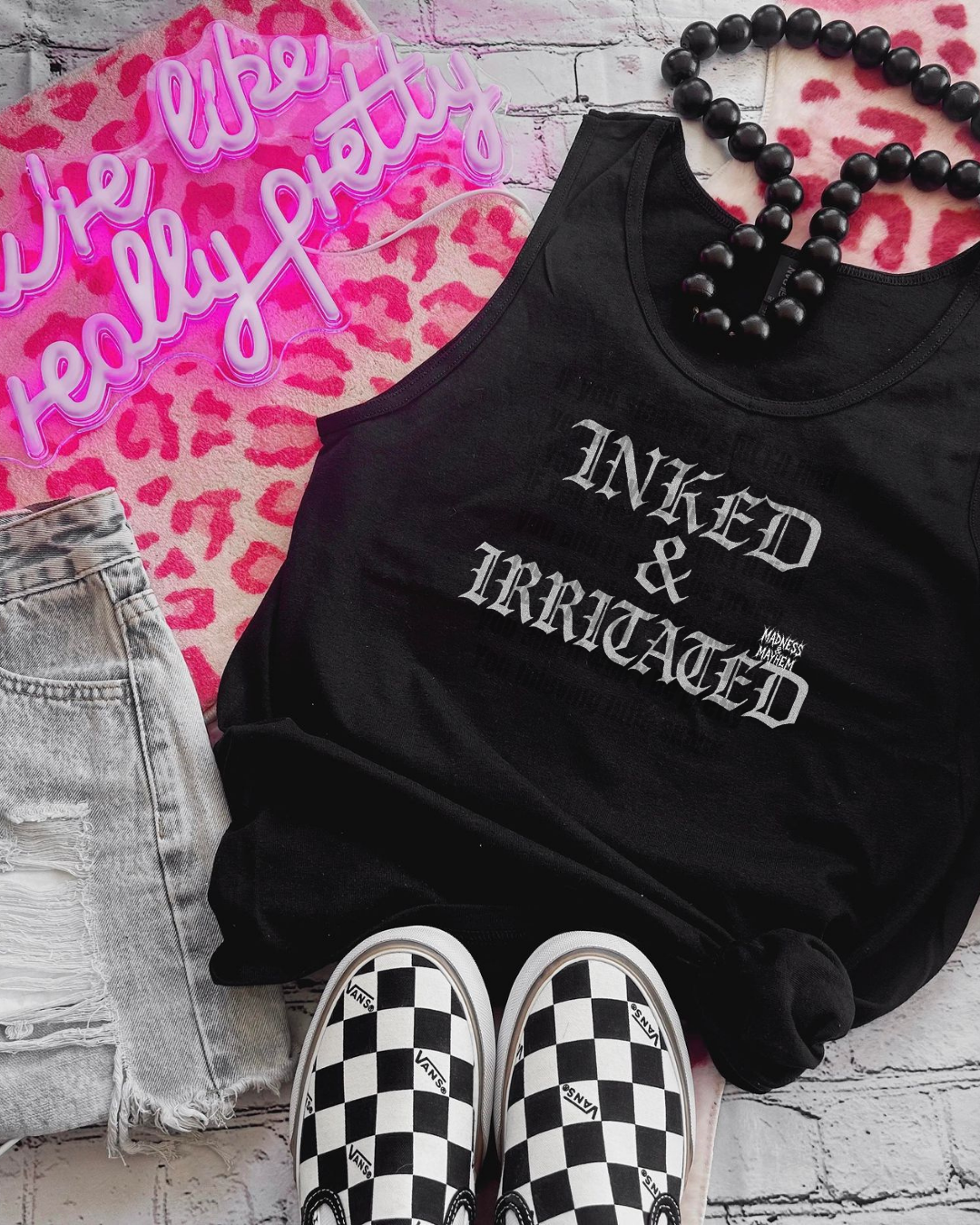 inked & irritated unisex tank