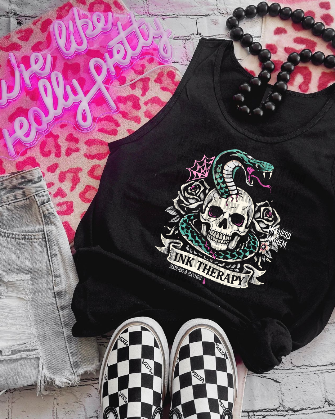 Ink therapy unisex tank