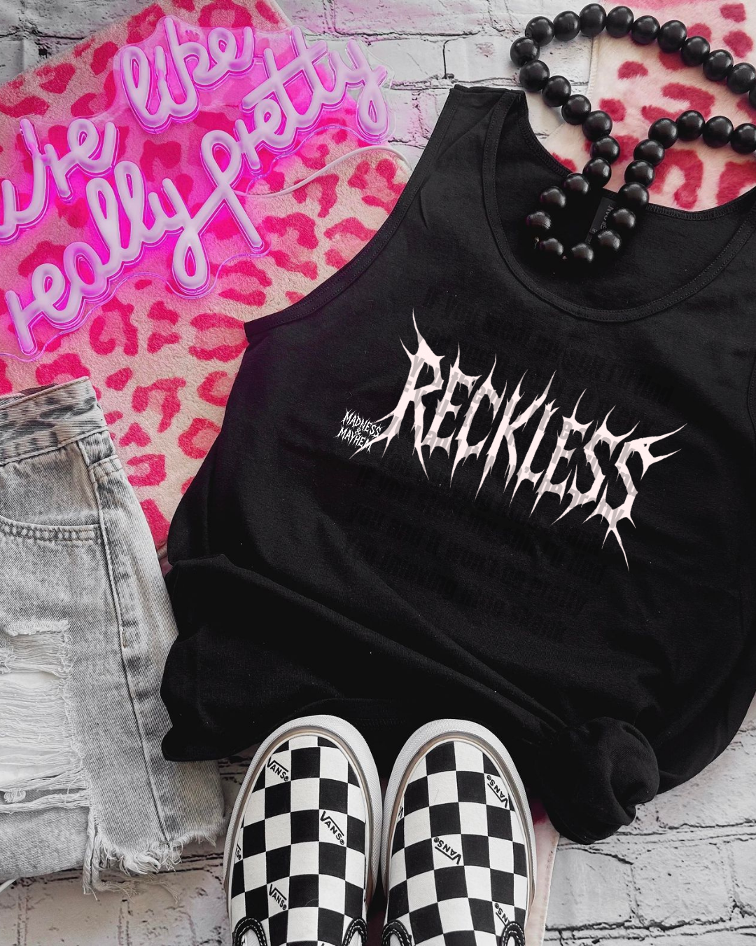 reckless unisex tank