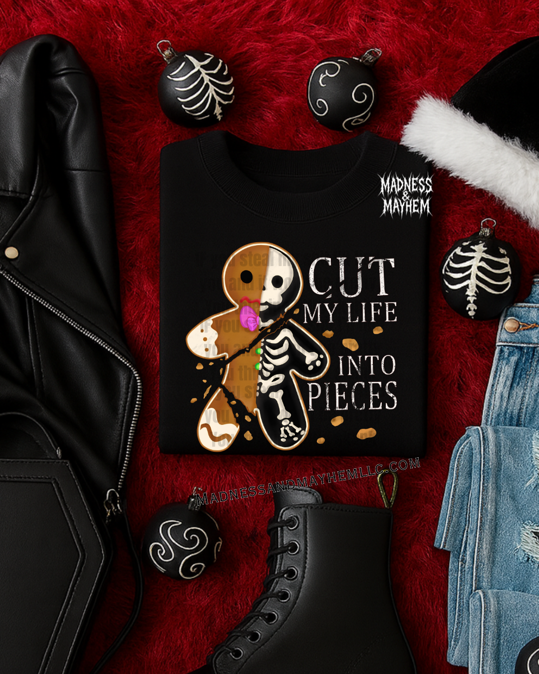 cut my life gingerbread tshirt