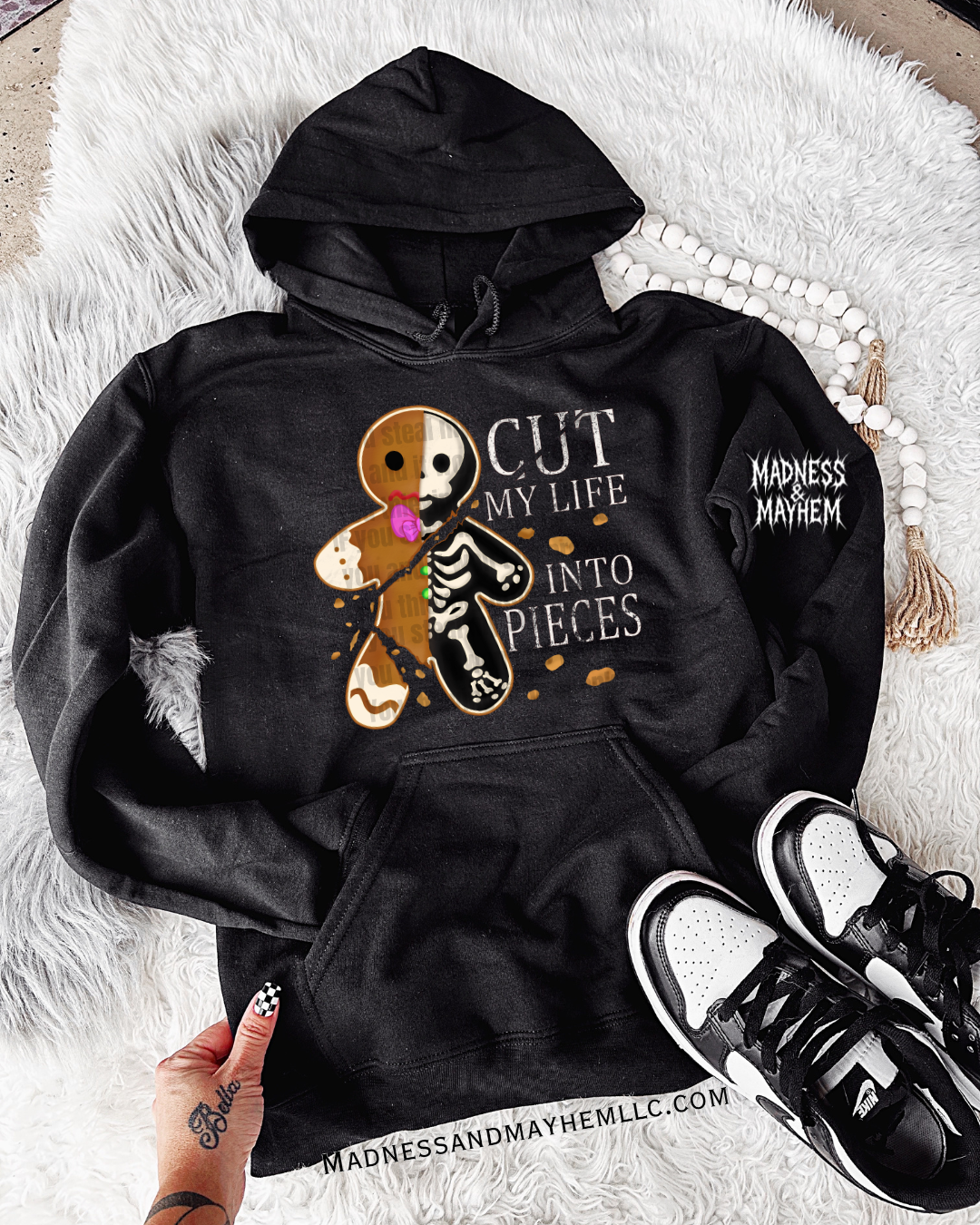 Cut my life gingerbread hoodie