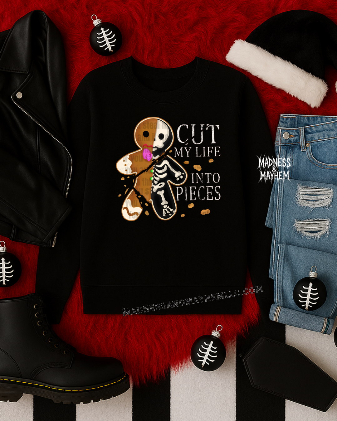 Cut my life gingerbread sweatshirt