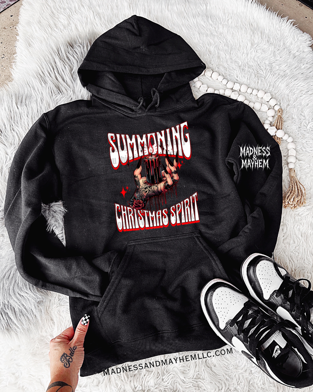 Summoning Christmas spirit rebel hoodie