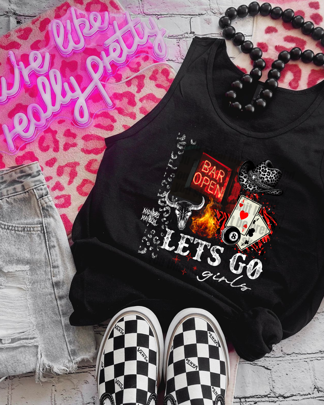 lets go girls unisex tank
