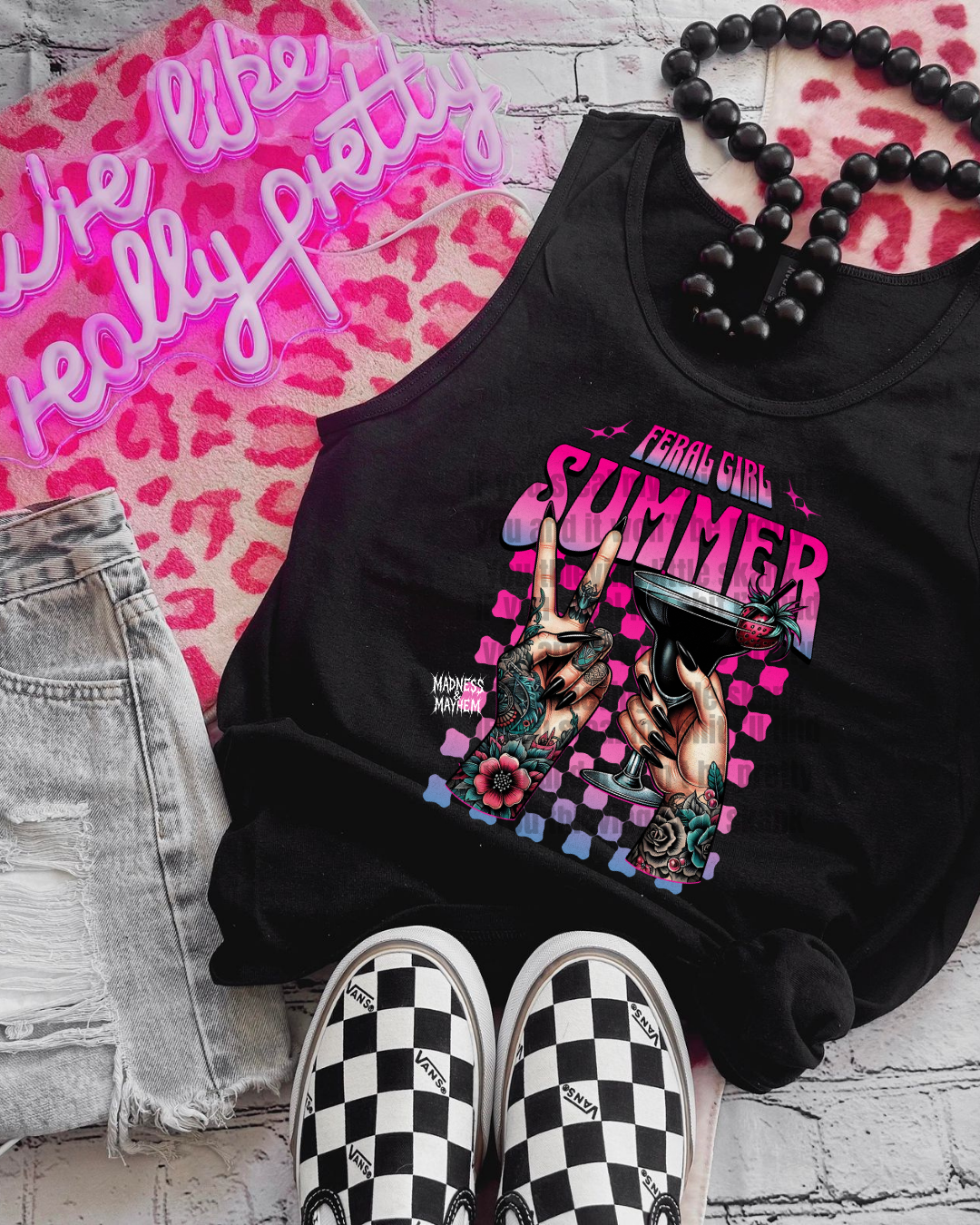 feral summer unisex tank