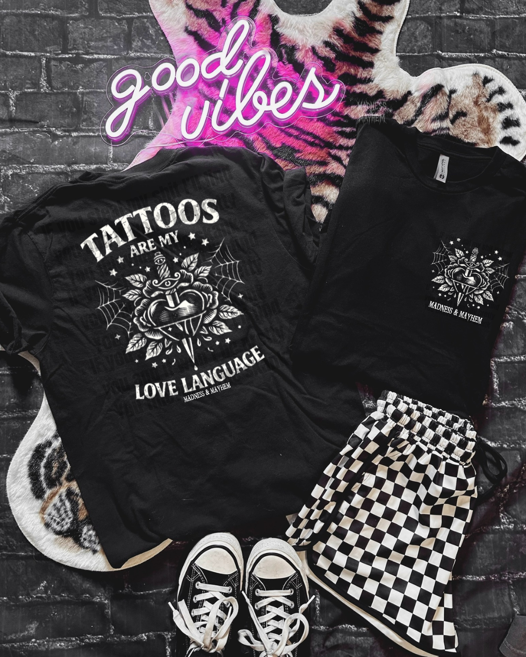 Tattoos are my love language FRONT/BACK Shirt