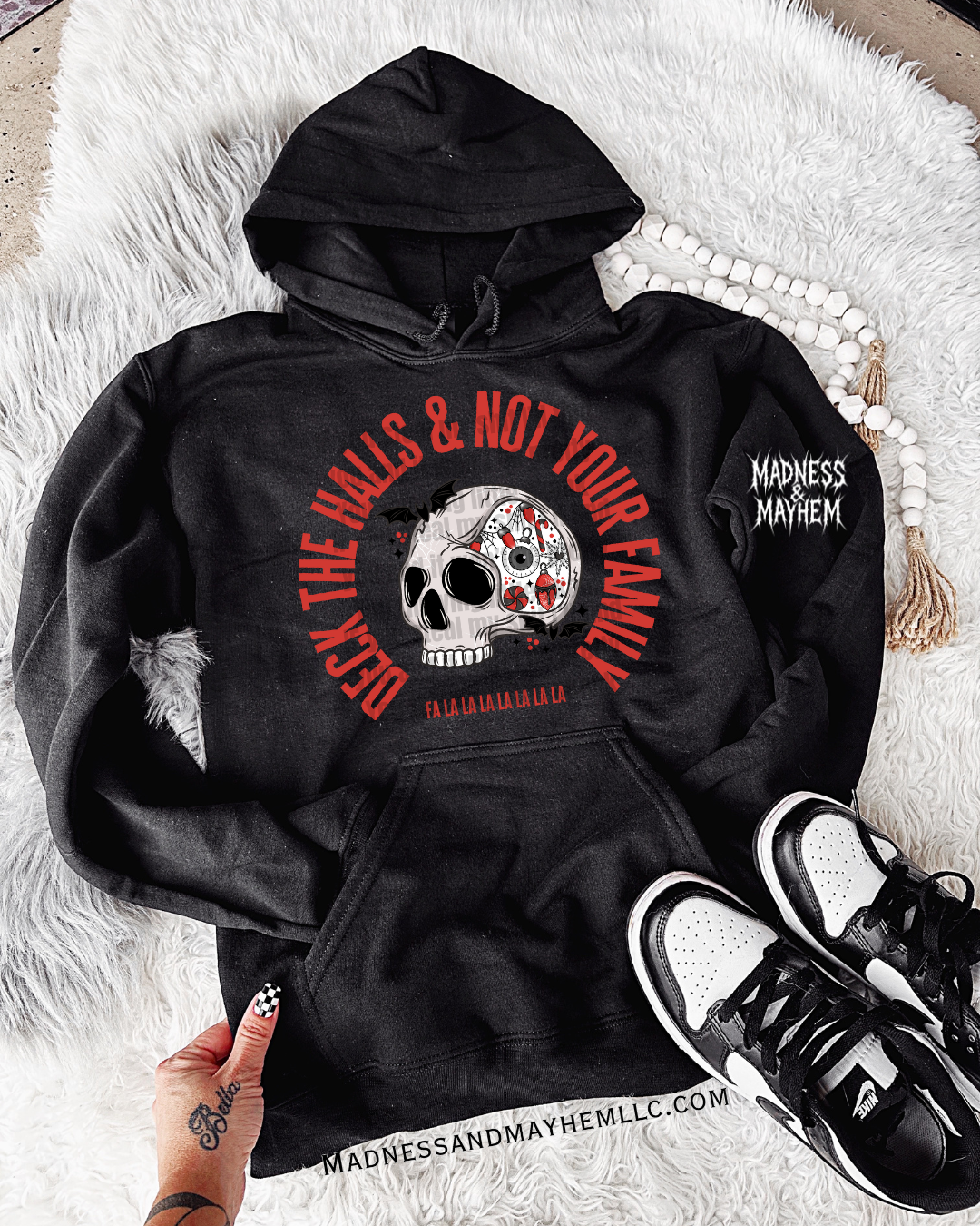 Deck the halls family hoodie