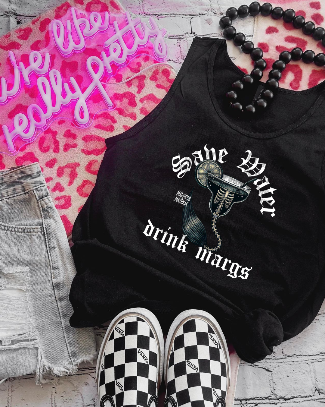 drink margs unisex tank
