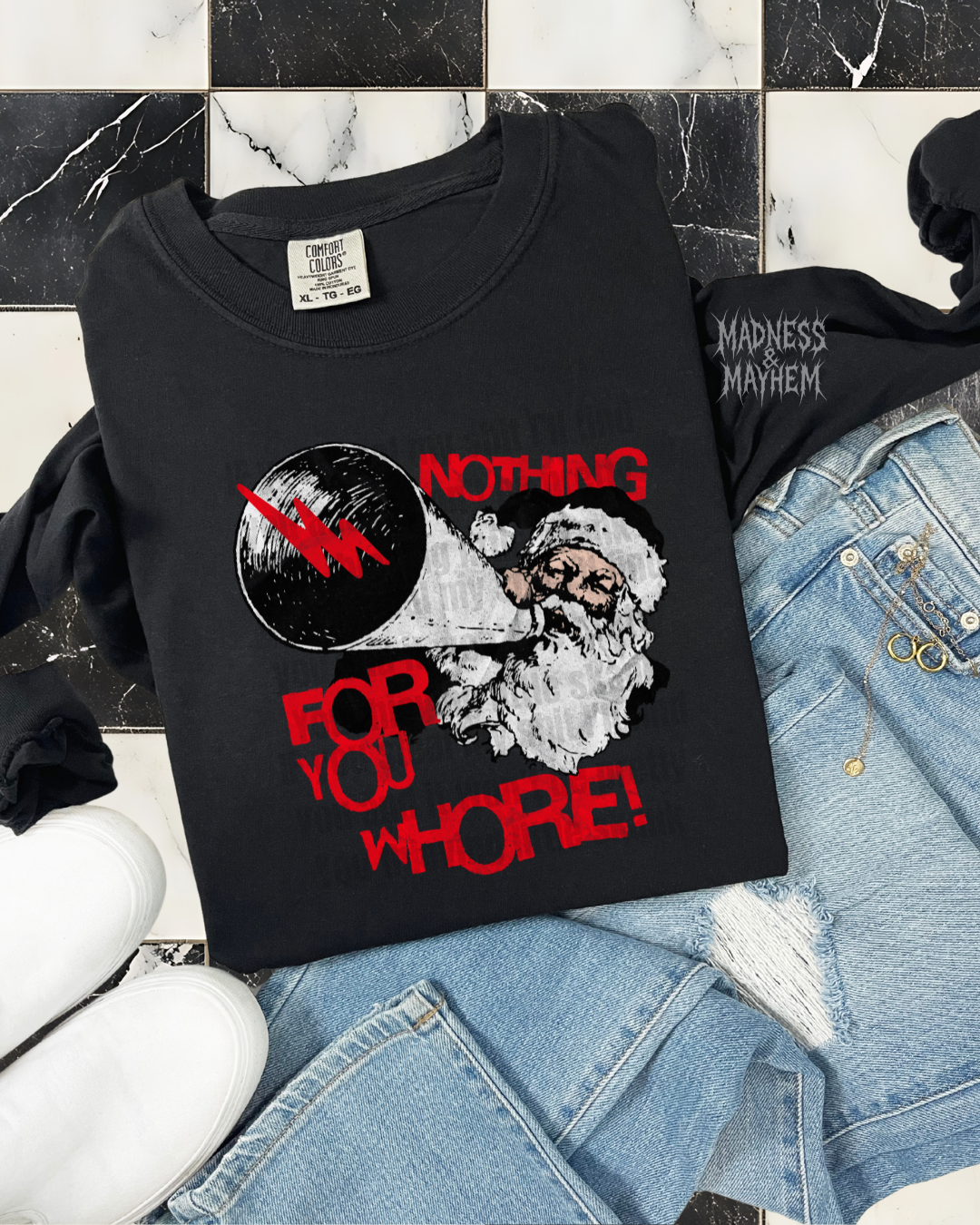 nothing for you whore long sleeve tee