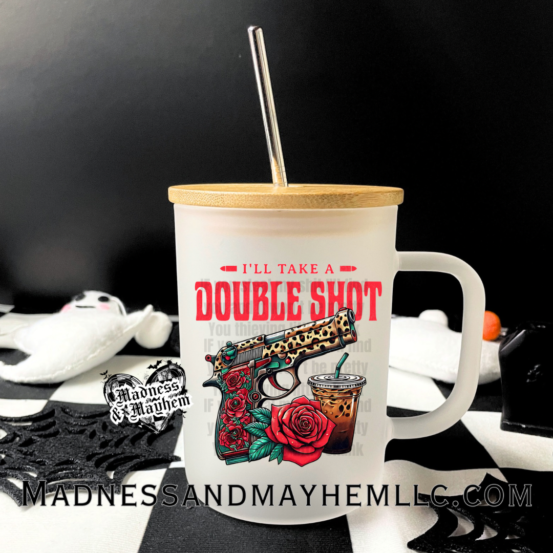 Double shot Libbey Glass Coffee Cup