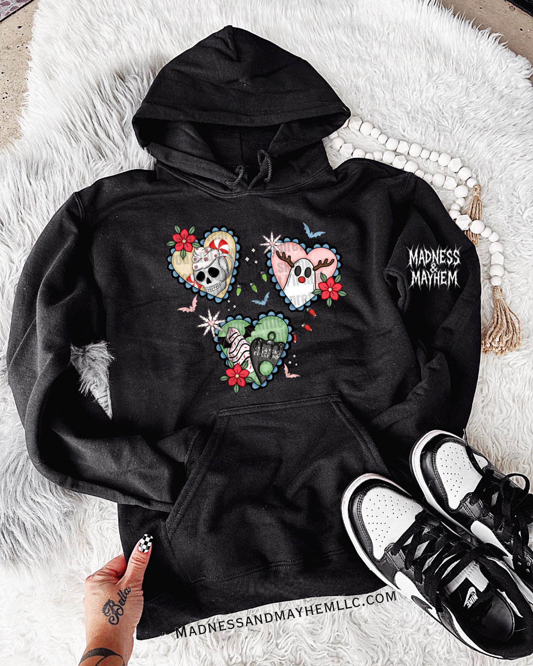 Seasons creepings hearts hoodie