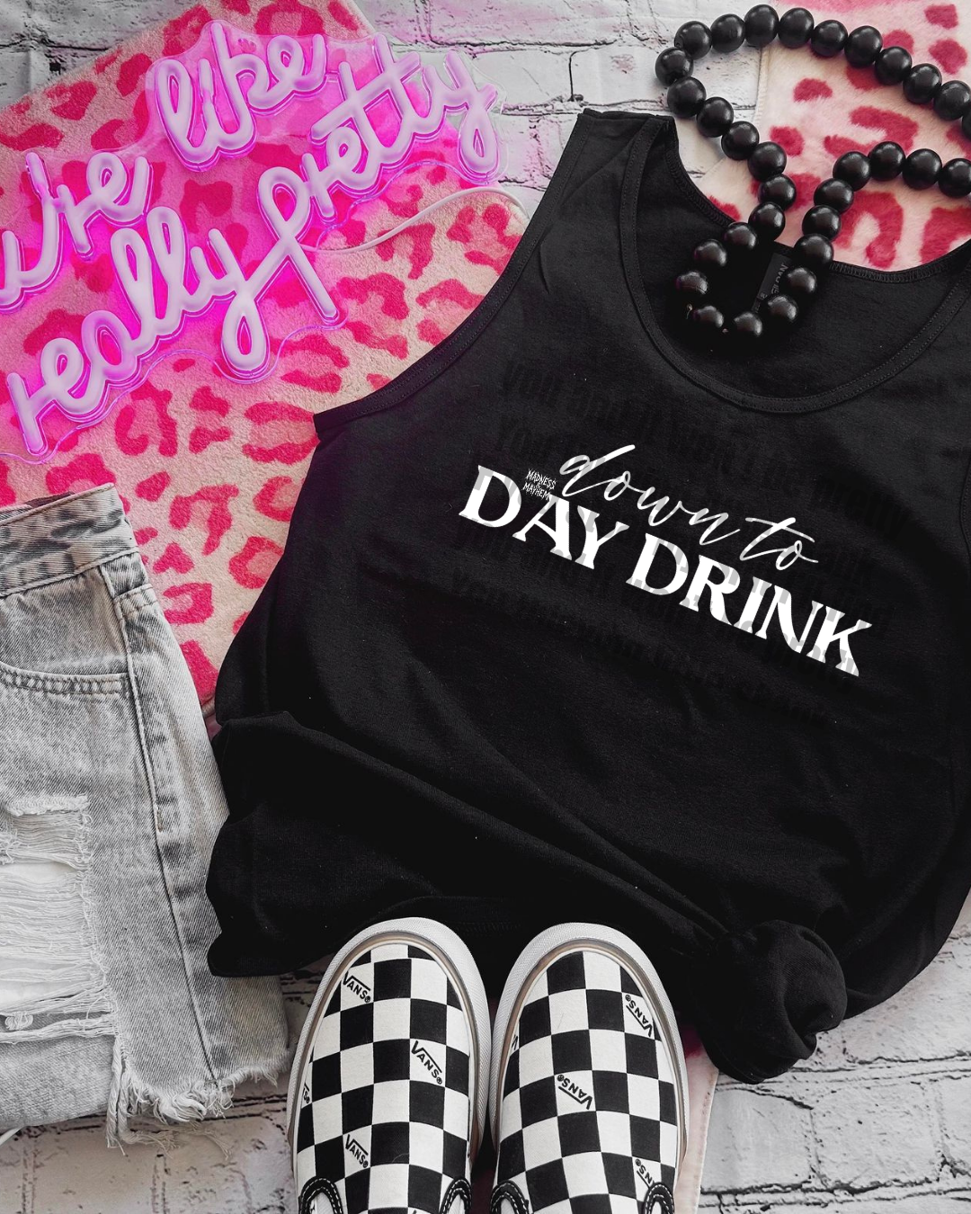 down to day drink unisex tank