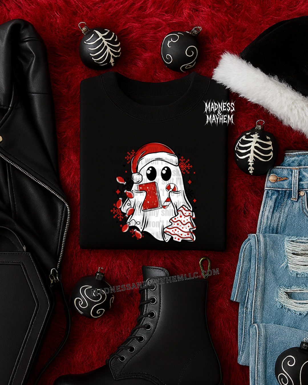 christmas book ghost tshirt