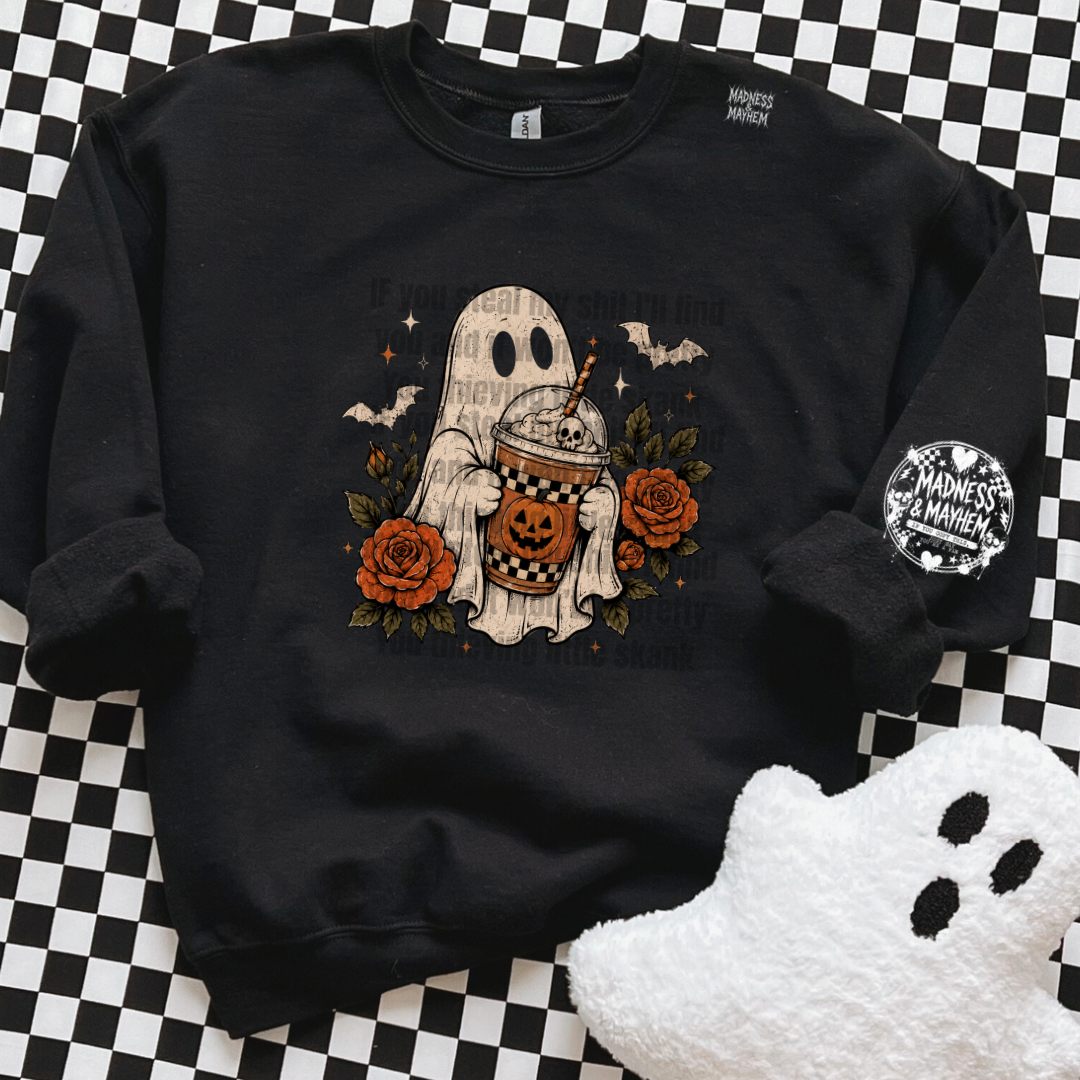 Fall ghostie sweatshirt