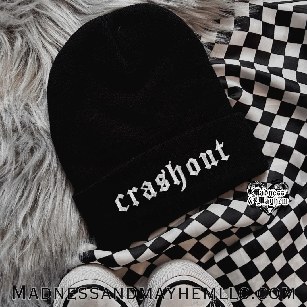 Crashout embroidered beanie