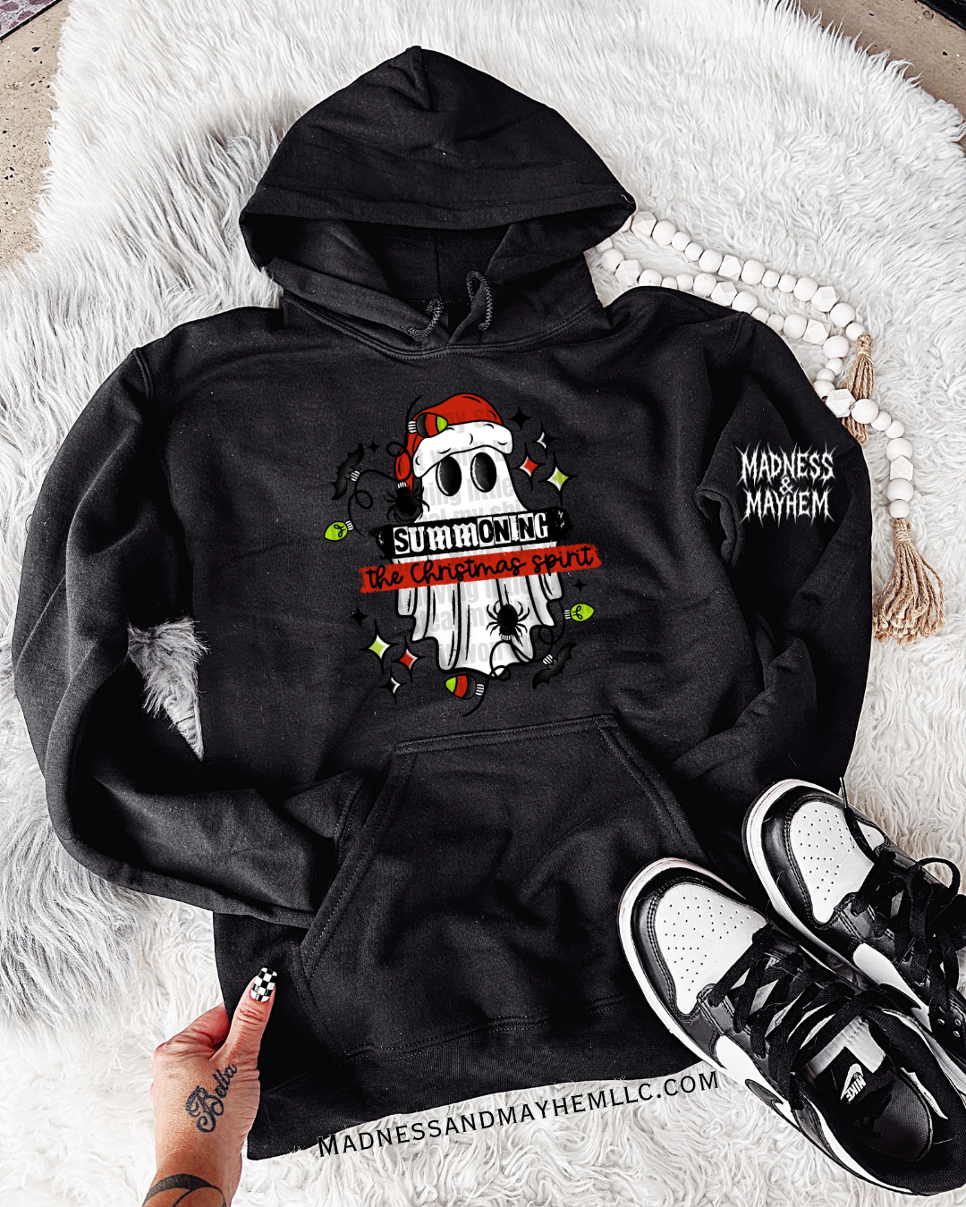 Summoning Christmas ghost hoodie