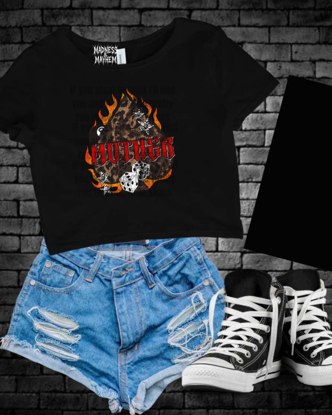 Mother spade Cropped Tee
