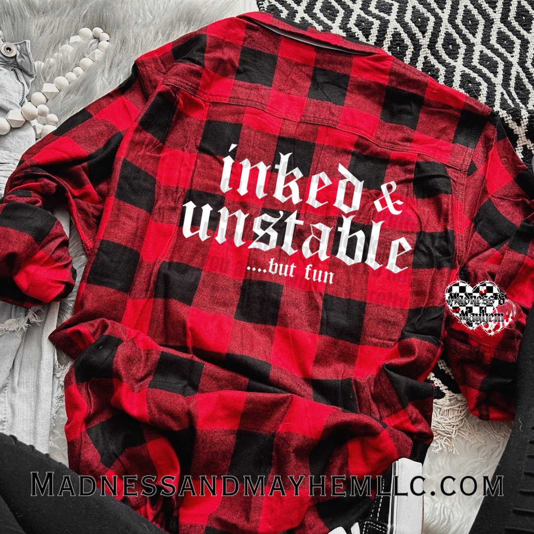 Inked & unstable Flannel