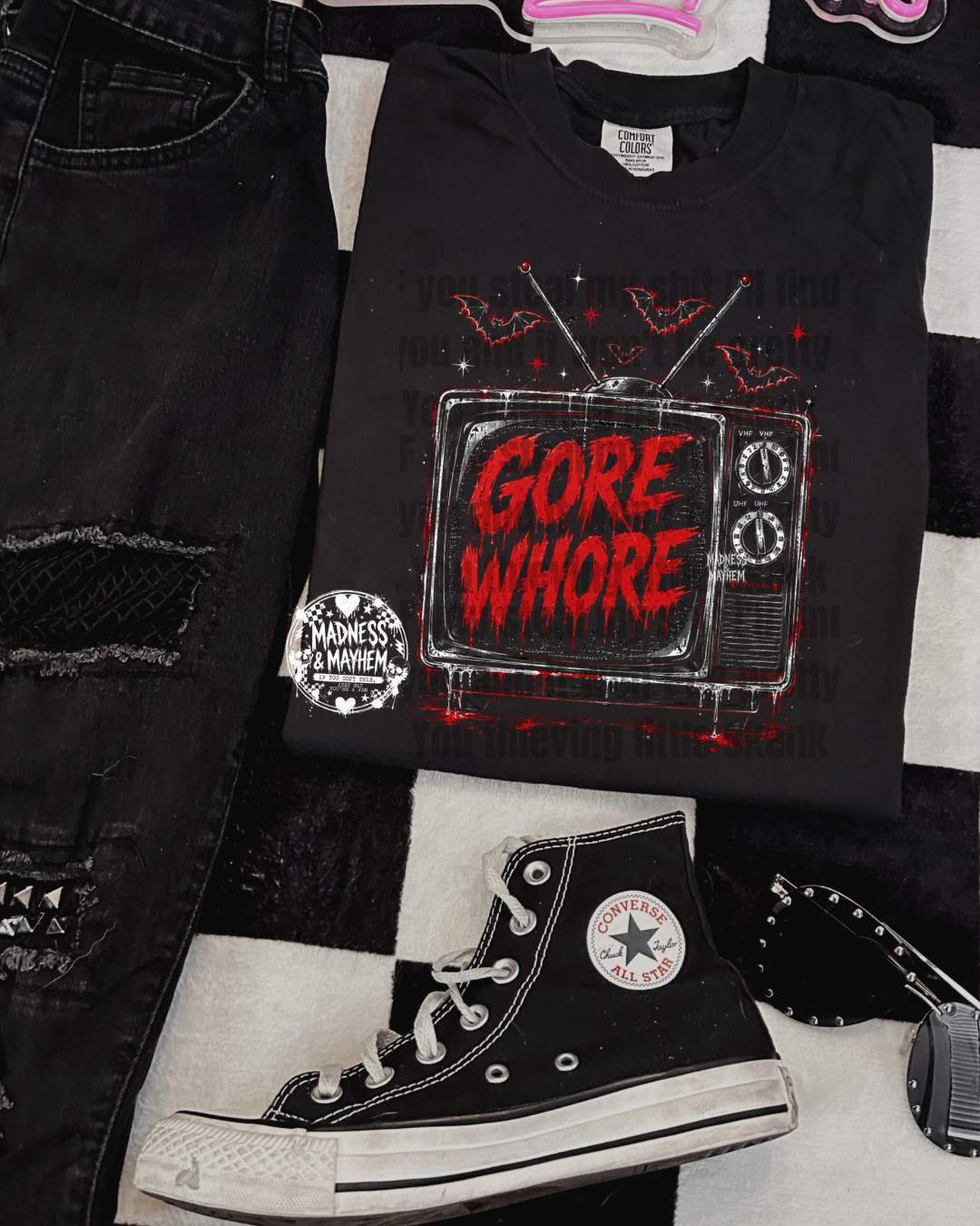 Gore whore shirt