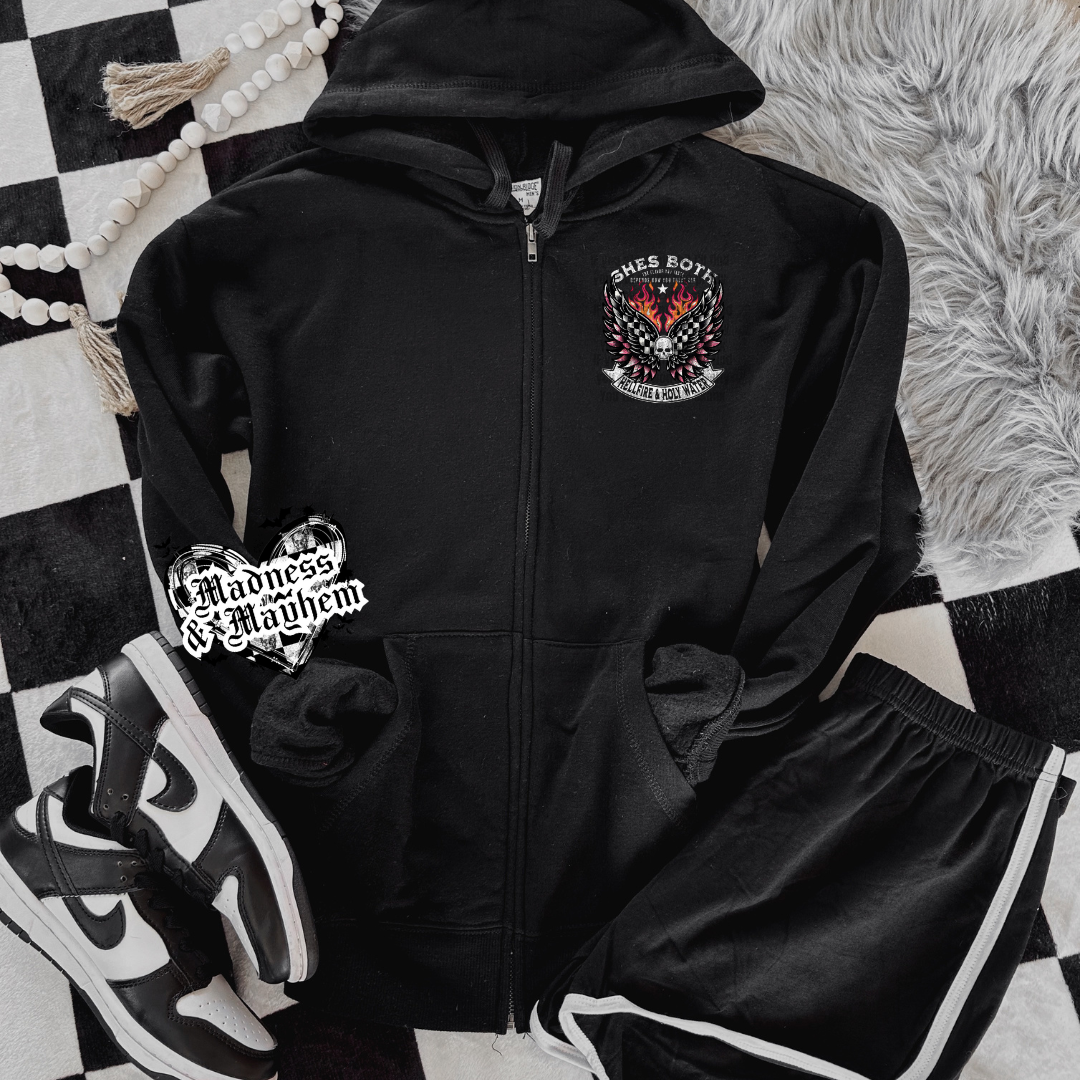 Hellfire zip up hoodie