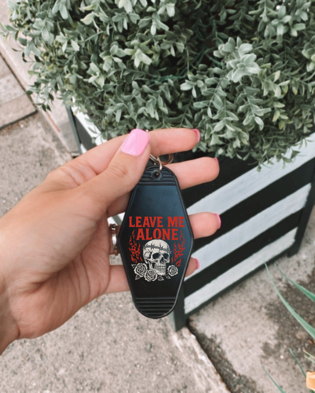 Leave me alone Hotel Keychain