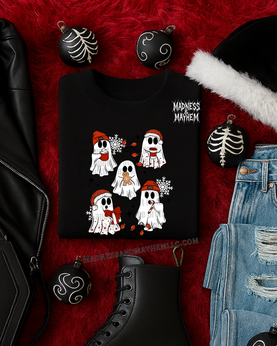 Christmas ghost squad tshirt