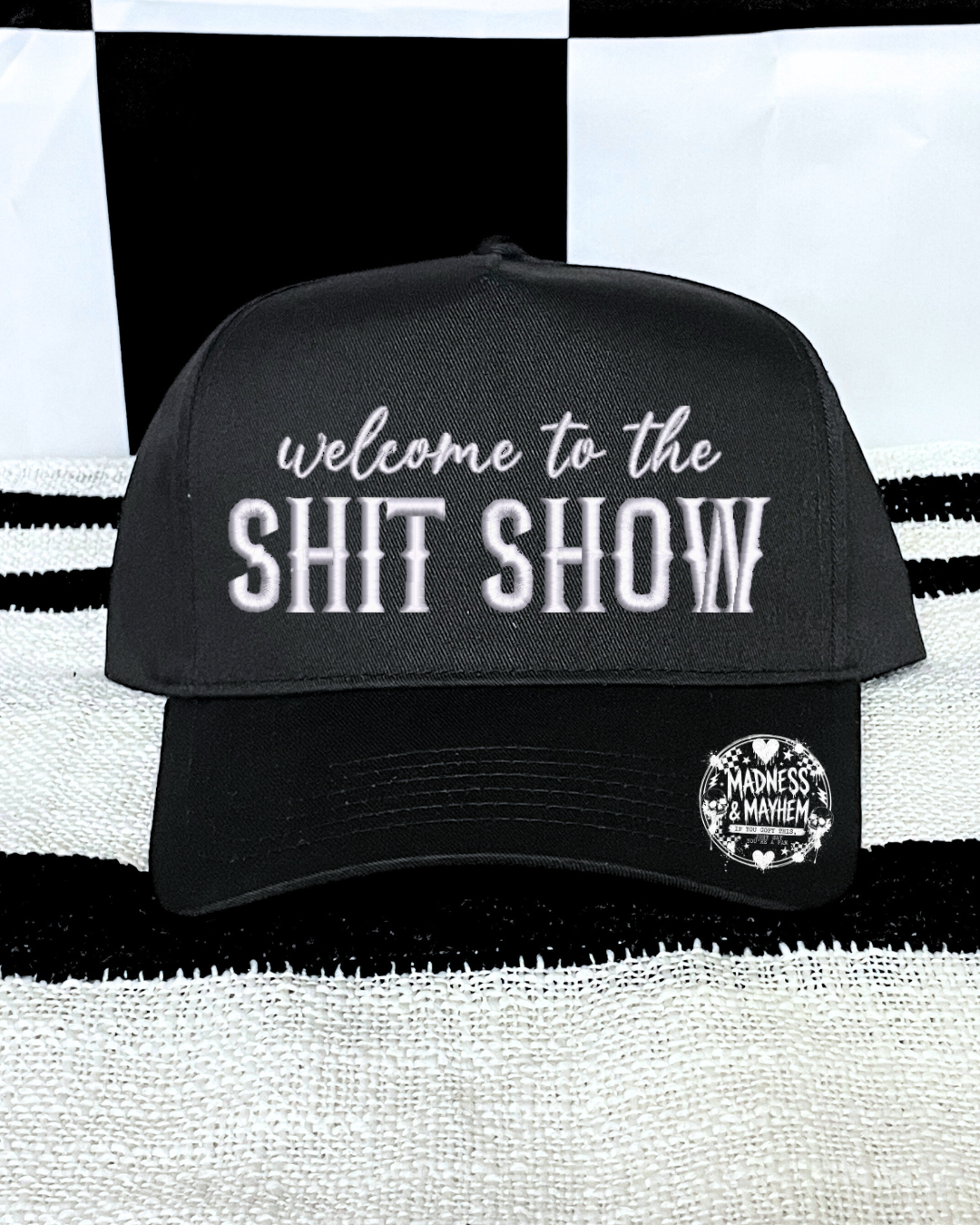 Shit show embroidered Black Hat