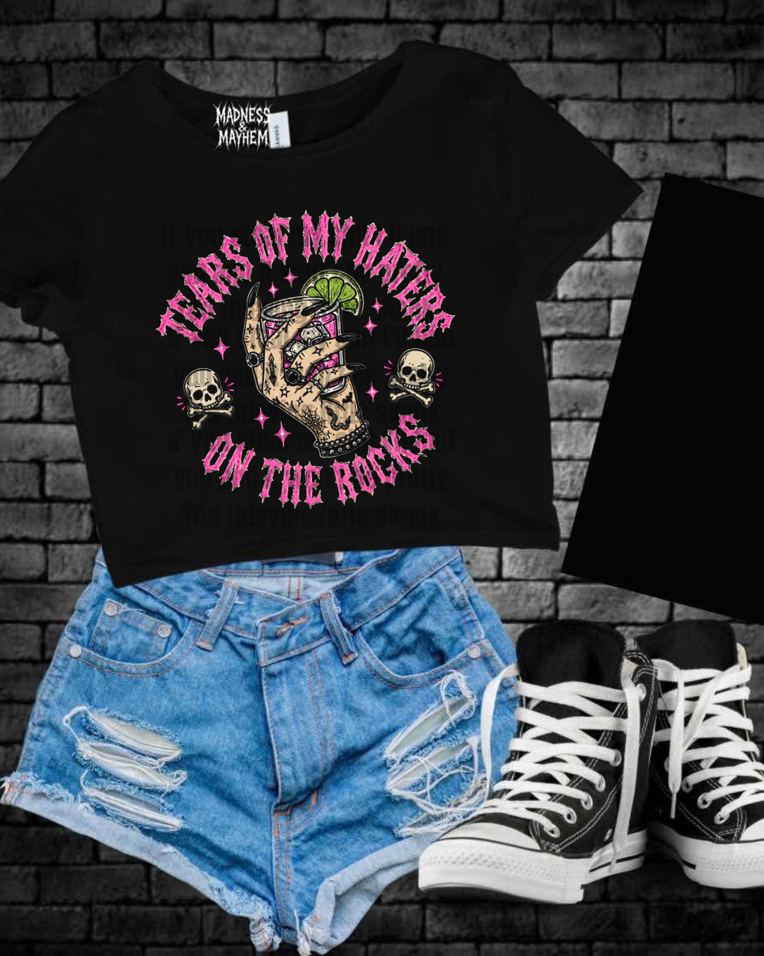 Tears of my haters Cropped Tee