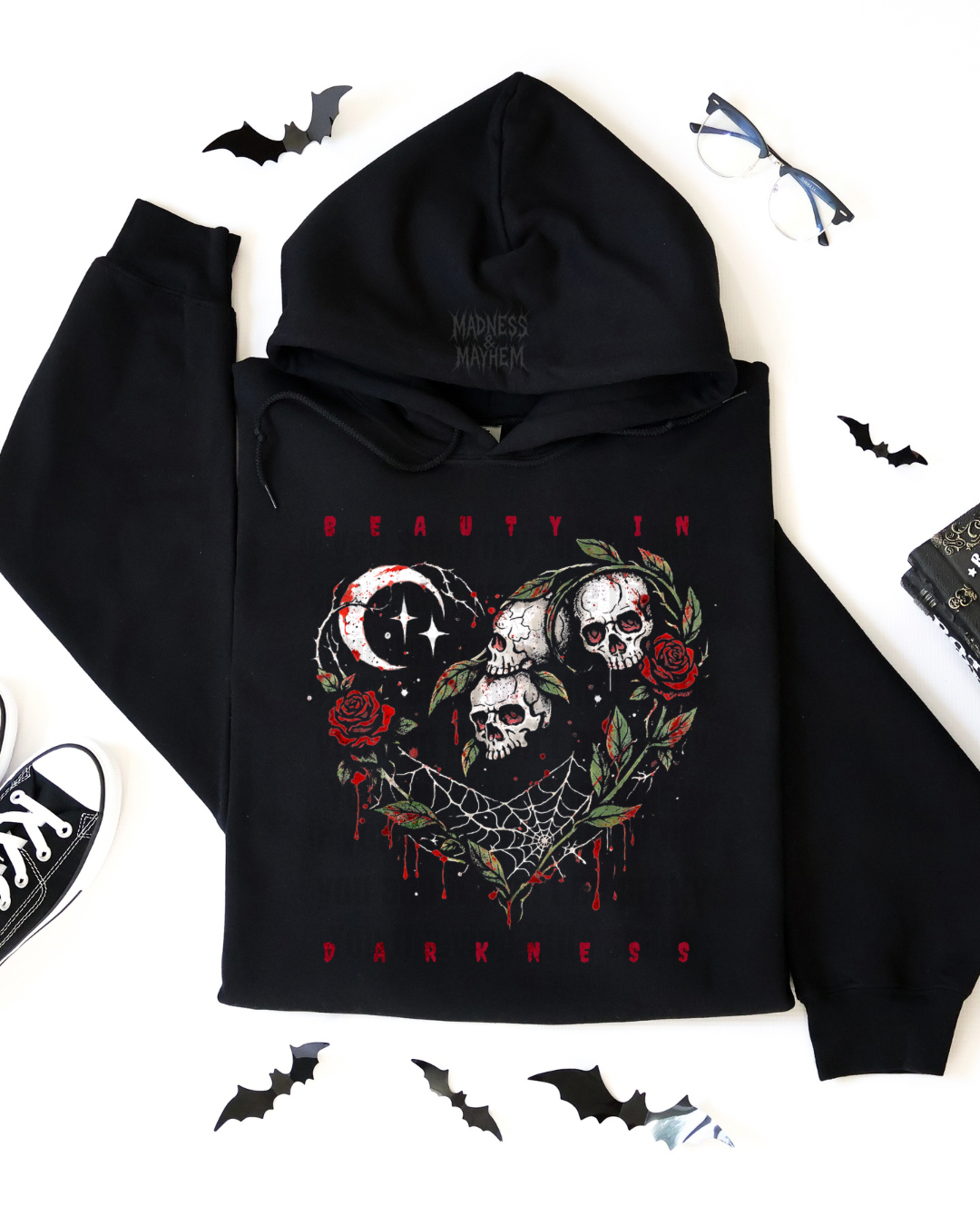 Beauty in darkness hoodie