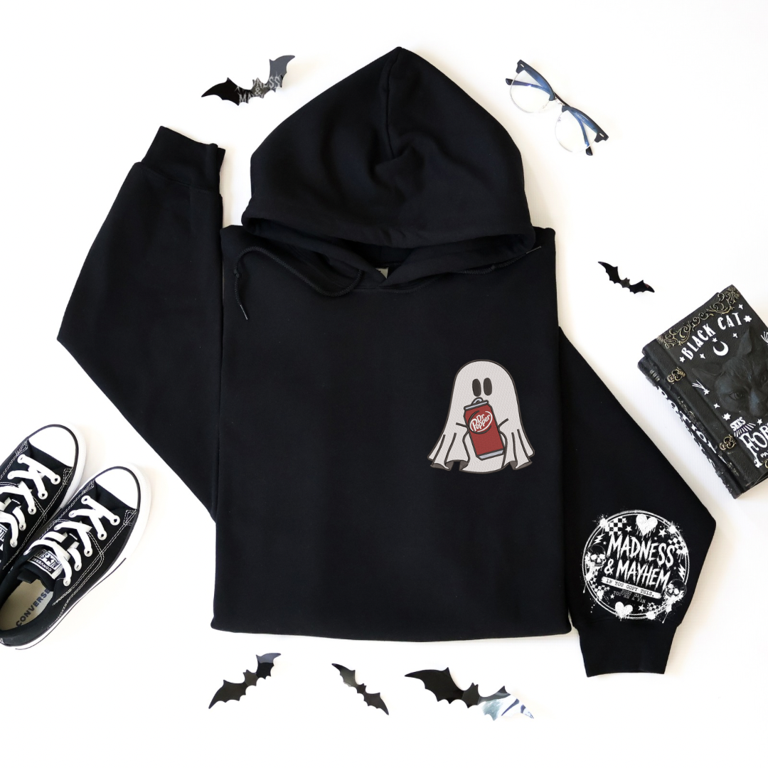 Dr Pepper ghost Embroidered Hoodie