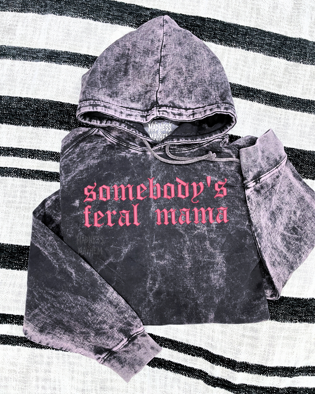 Somebody’s feral mama mineral wash Hoodie