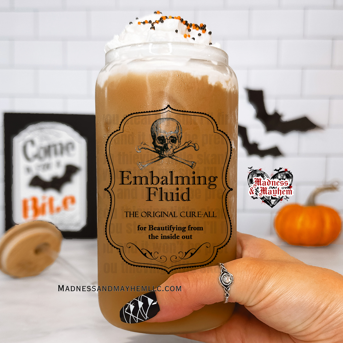 Embalming fluid Libbey Glass