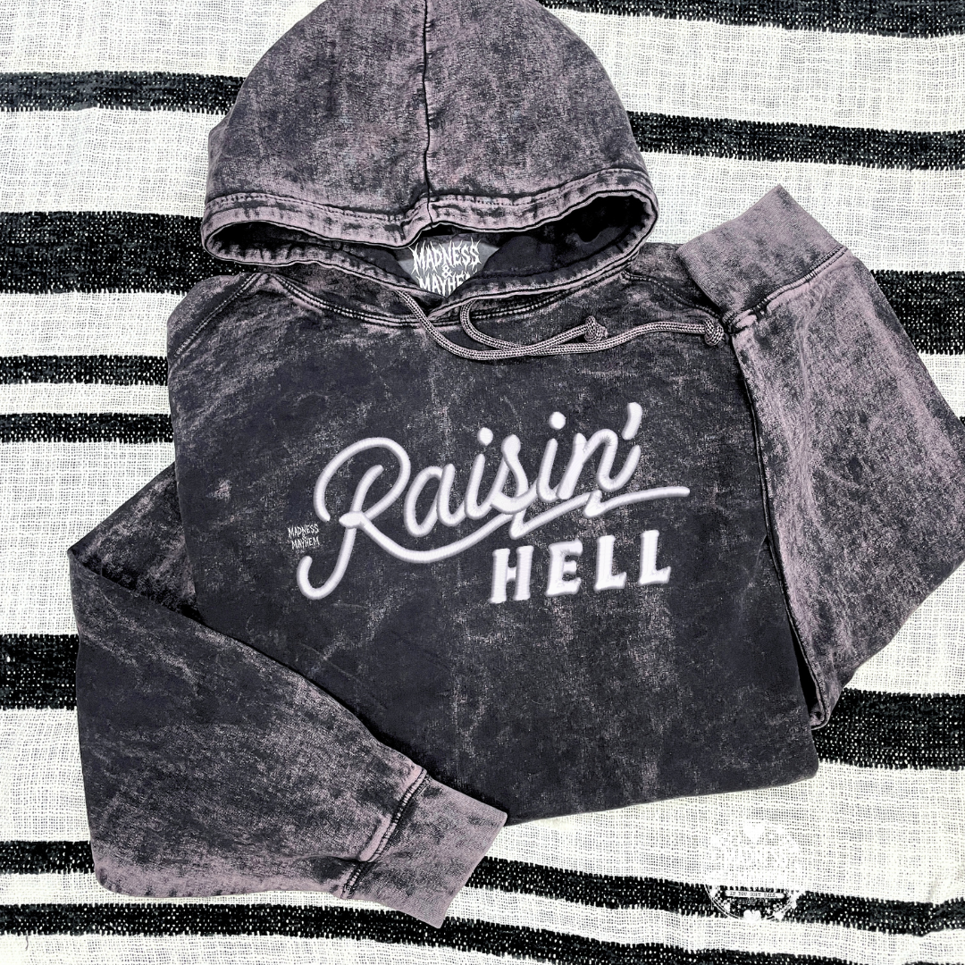 Raisin hell mineral wash Hoodie