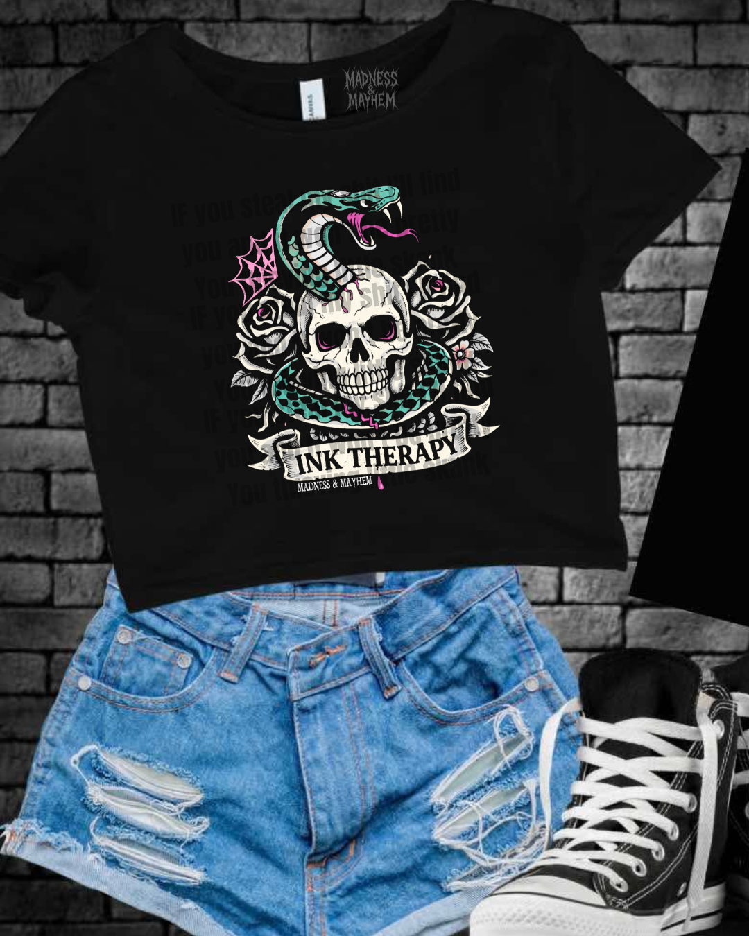 Tattoo therapy Cropped Tee