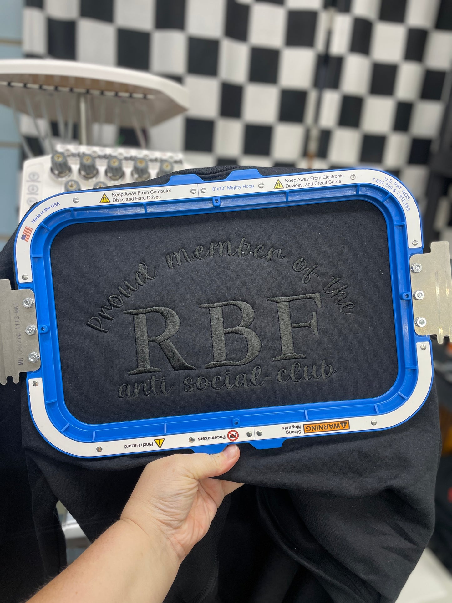 RBF anti social club embroidered sweatshirt