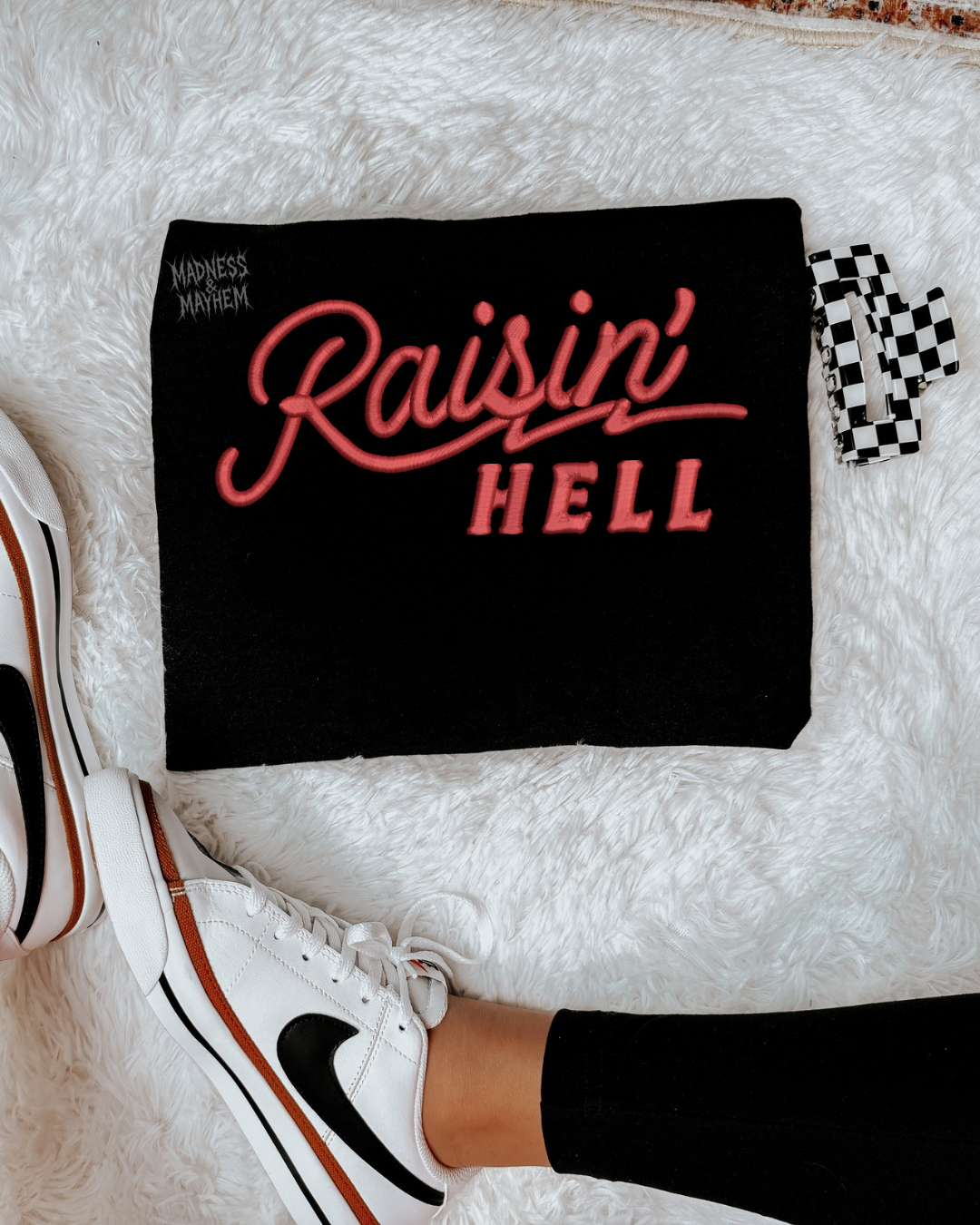 Raisin hell Embroidered Tshirt