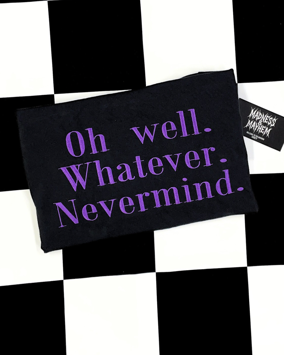 Oh well Embroidered Tshirt