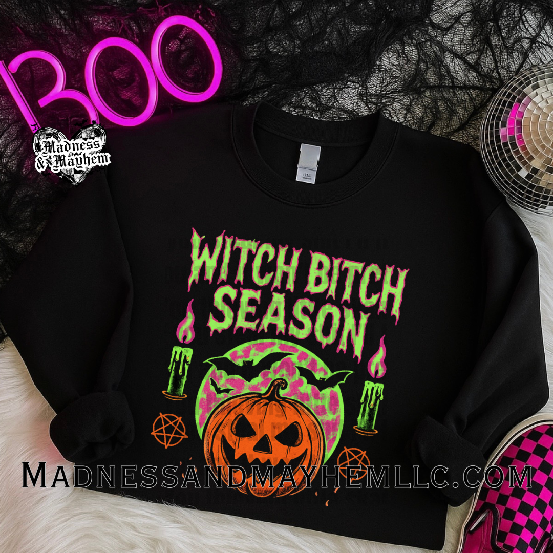 Witch Bitch Season Halloween crew neck sweatshirt