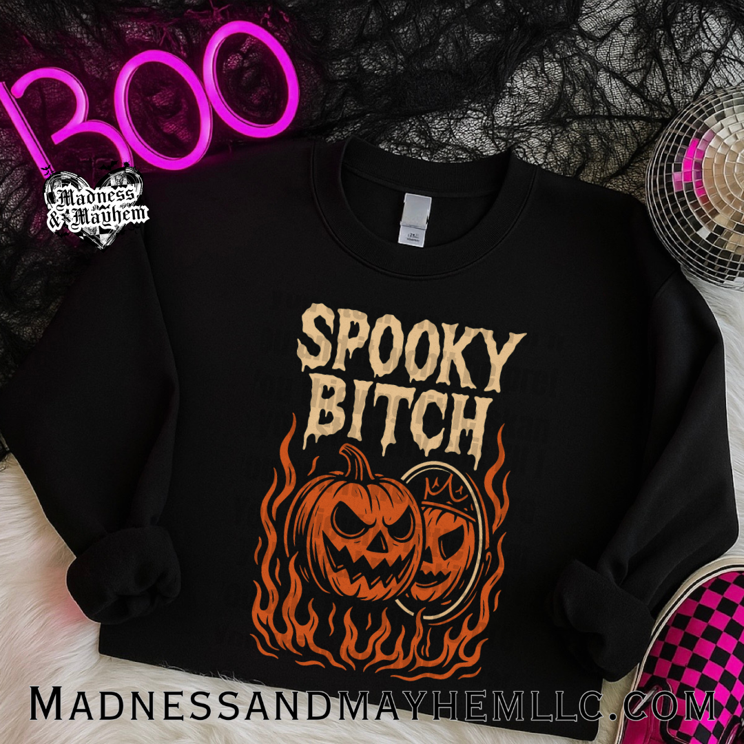 Spooky b Halloween crew neck sweatshirt