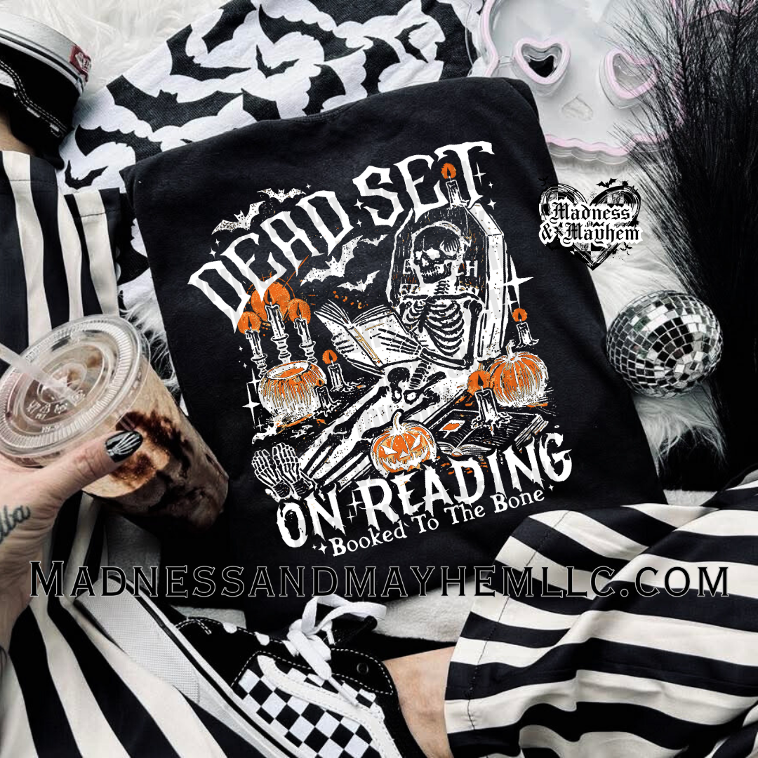 Dead set on reading Halloween Shirt
