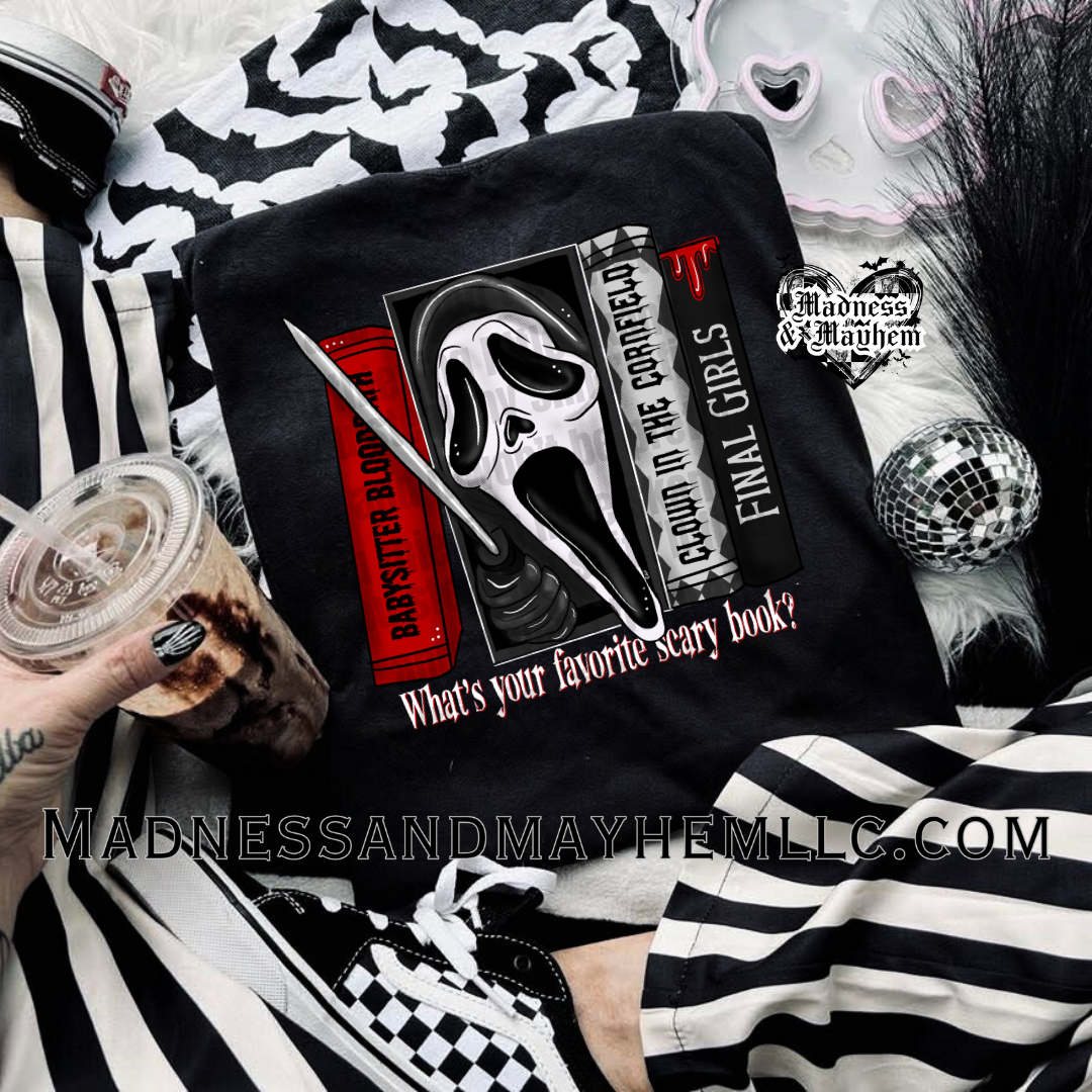 Scream scary book Halloween Shirt
