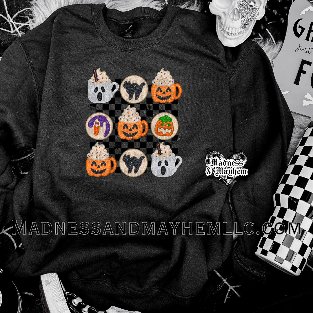 Sugar cookie Halloween crew neck sweatshirt