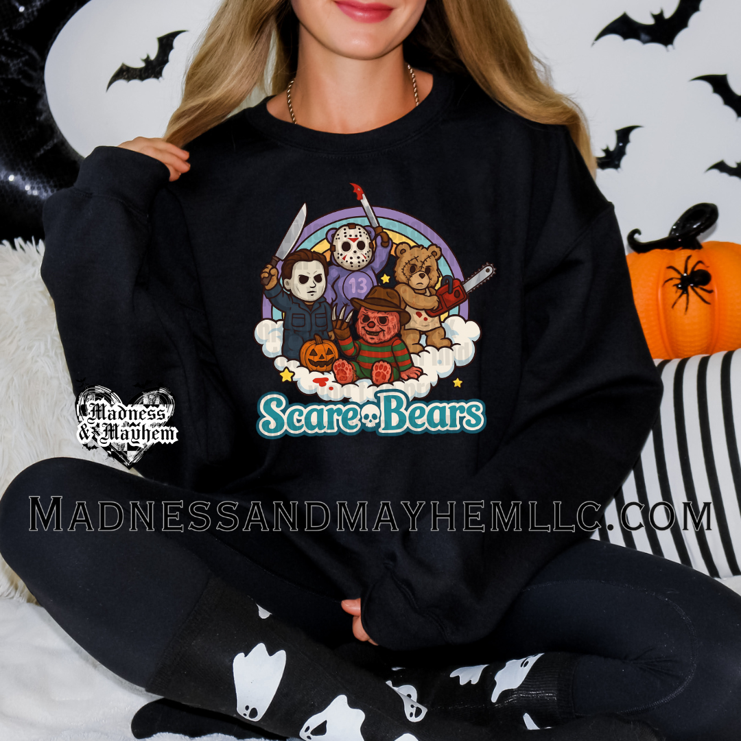 Scare bears Halloween crew neck sweatshirt
