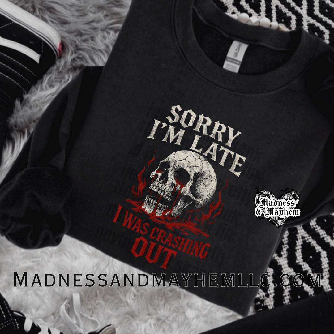 Crash out crew neck sweatshirt