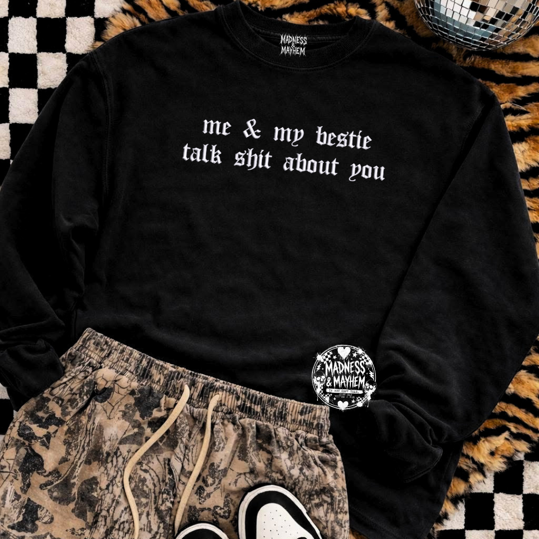 Besties embroidered sweatshirt