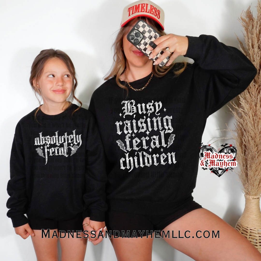 Feral Mommy & Me Sweatshirts