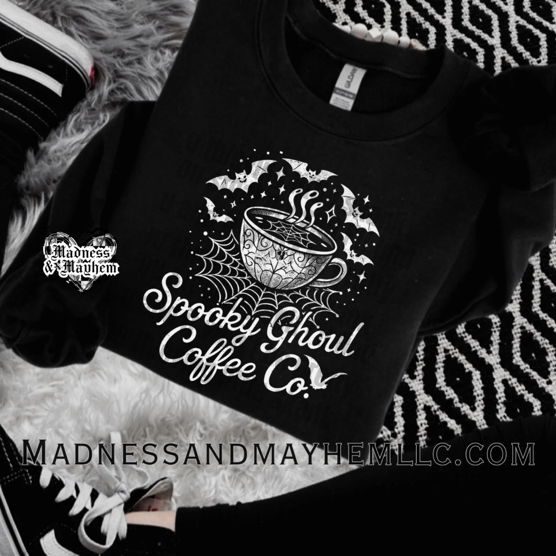 Spooky ghoul coffee co sweatshirt